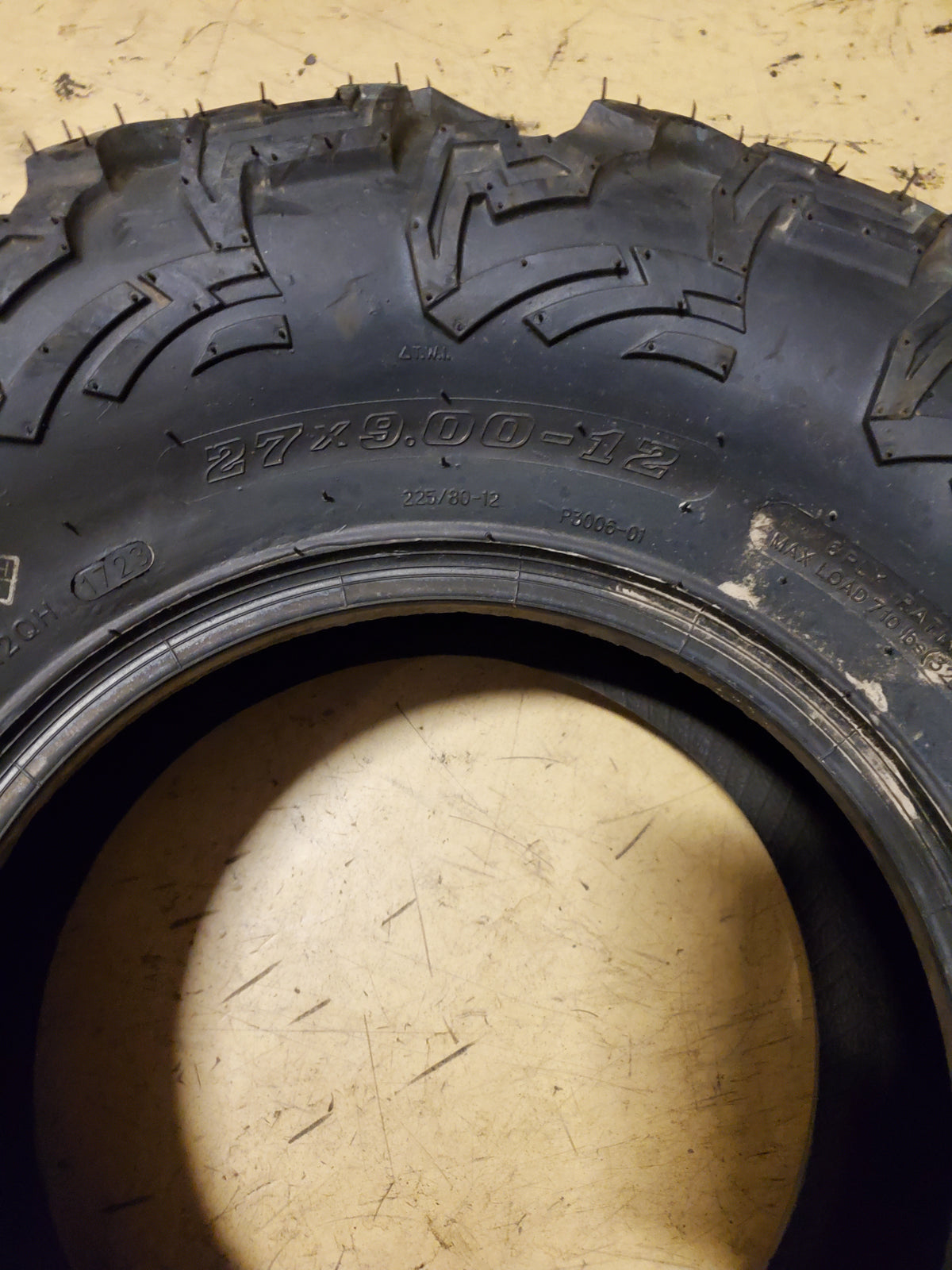 QB QBT447 BSW  27 9 12 6PLY ATV/UTV TIRE P300627912