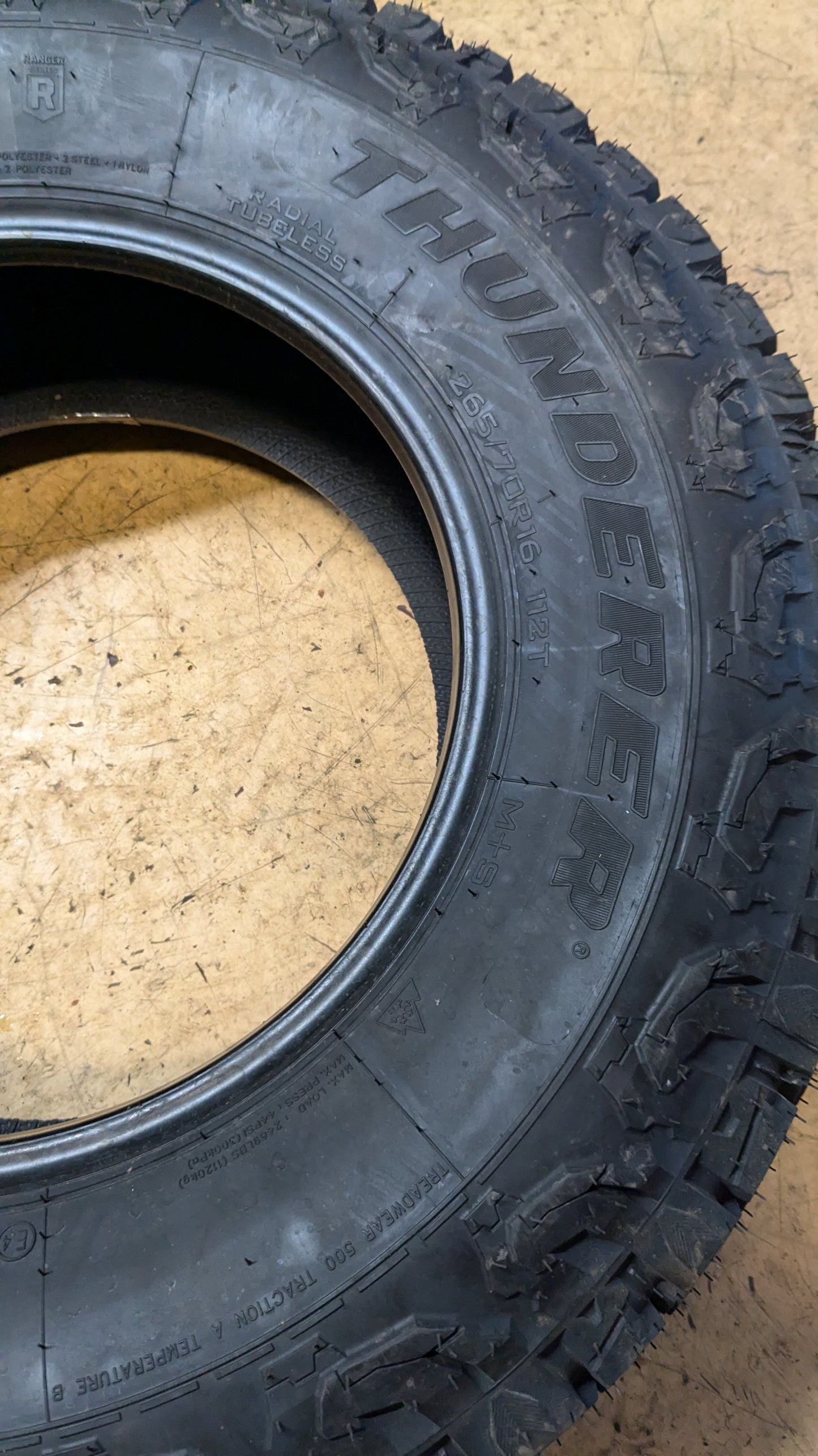 THUNDERER RANGER ATR BSW P 265 70 16 112T ALL TERRAIN TIRE TH1711