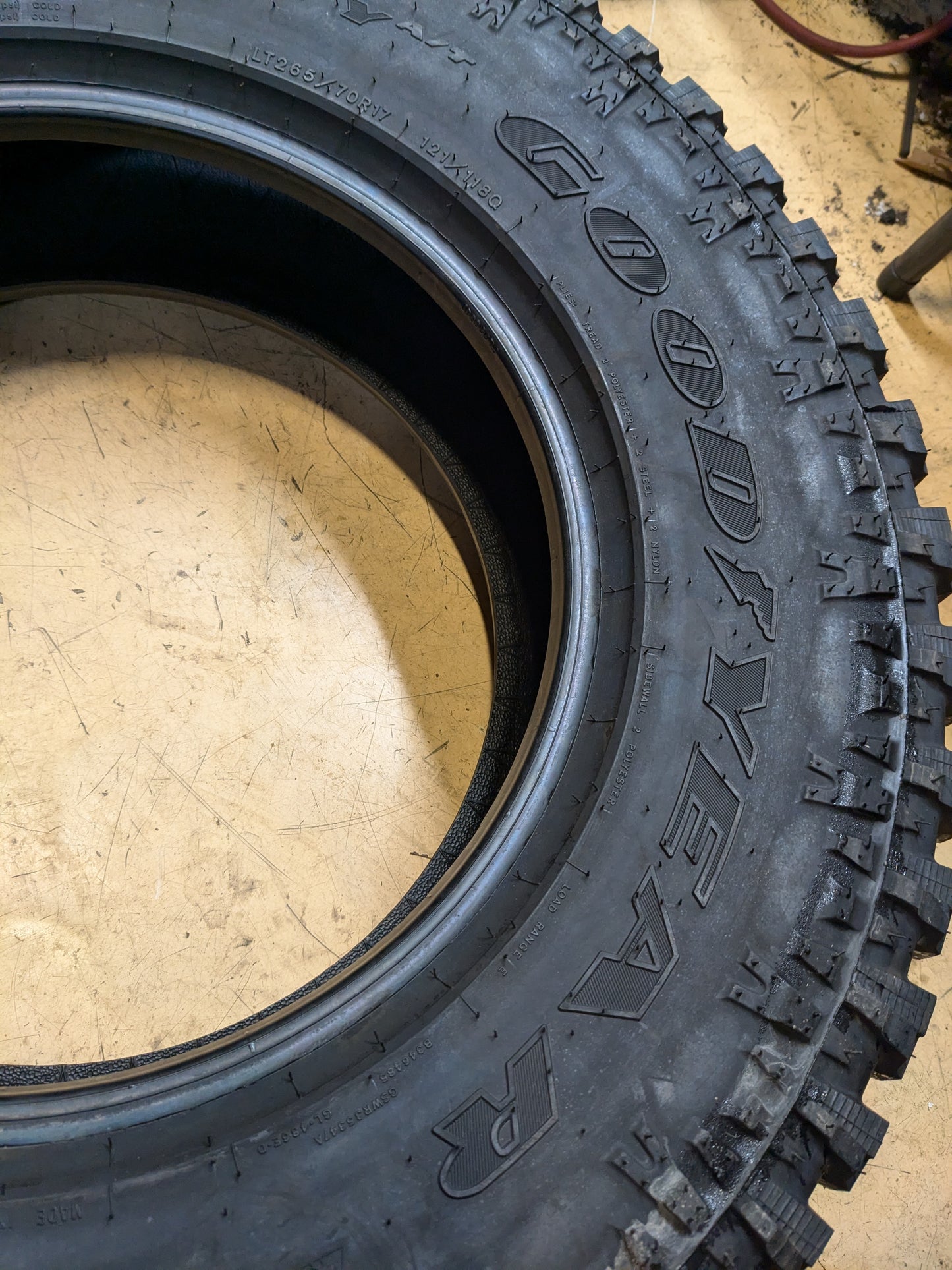 GOODYEAR WRANGLER AUTHORITY AT OWL LT 265 70 17 121/118Q ALL TERRAIN TIRE 751673327