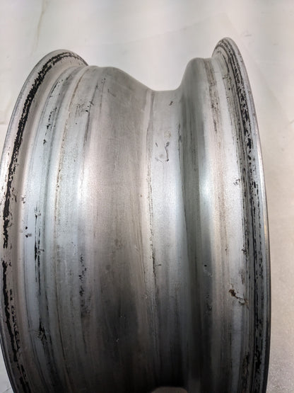 FUCHSFELGE 16X6 16X7 SET OF FOUR WHEELS FOR PORSCHE 991 BLACK SATIN CENTER W/ SILVER ANODIZED LIP USED B2