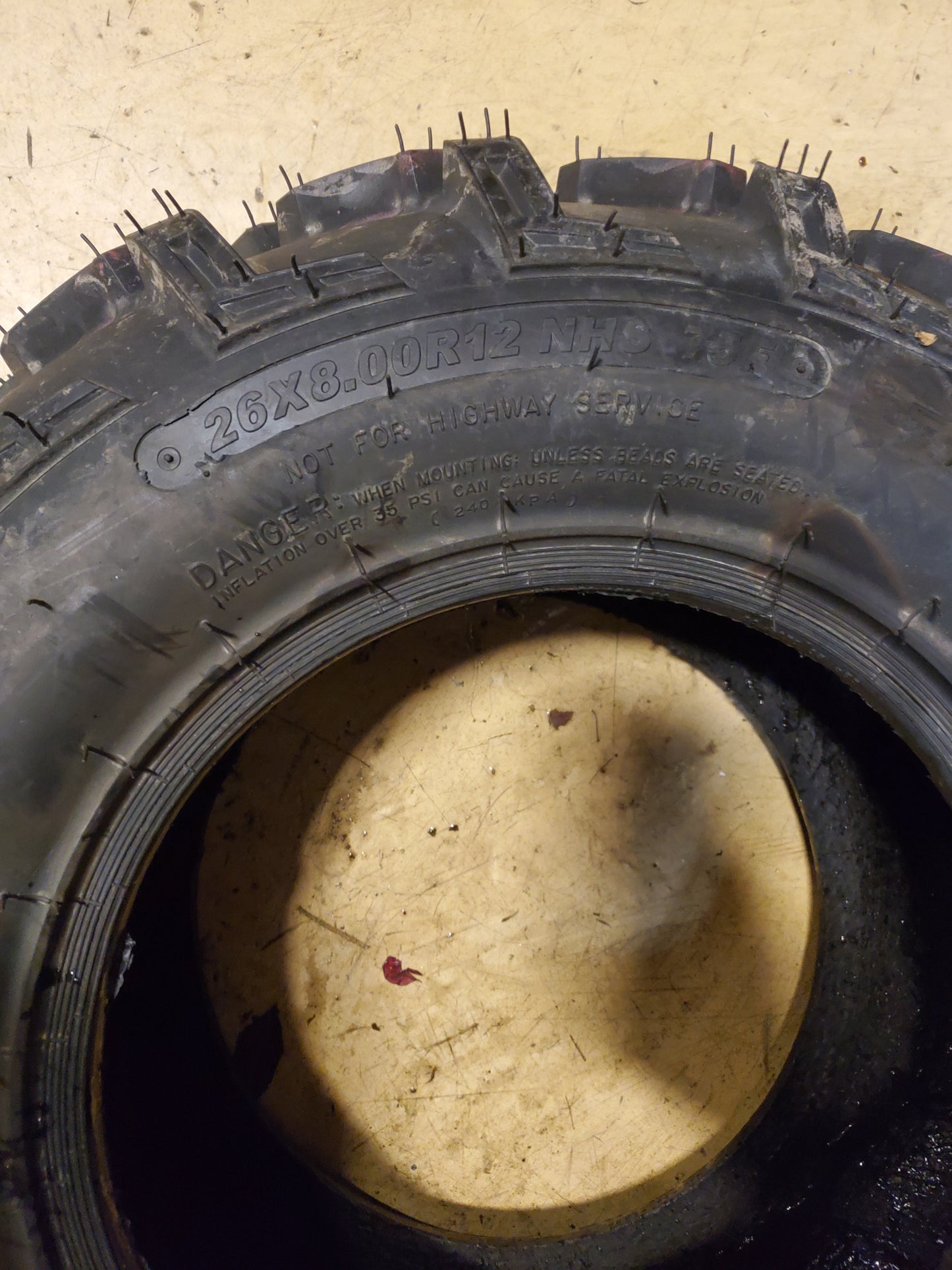 CARLISLE POLARIS PXT BSW 26 8 12 75F 4PLY ATV/UTV TIRE 560354