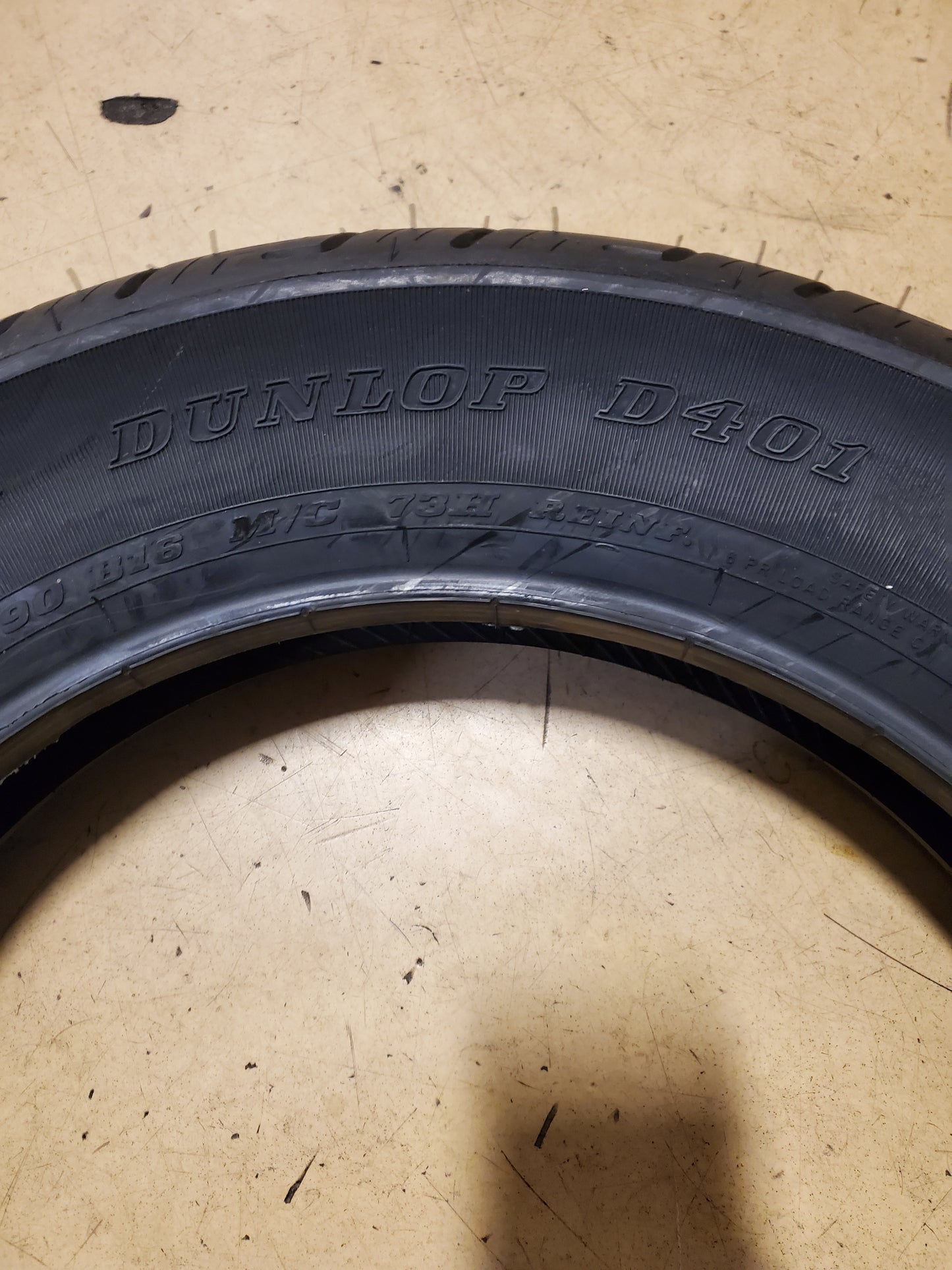 DUNLOP D401 BSW P 130 90 16 73H REAR MOTORCYCLE TIRE 45064515