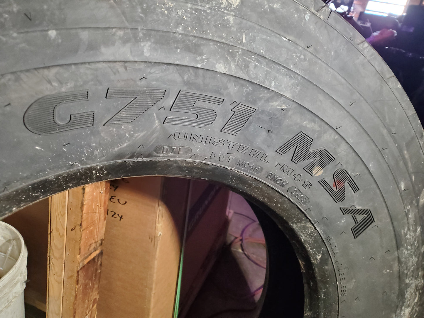 NOS GOODYEAR G751 MSA BSW LT 12 24.5 152/149K 16PLY ALL POSITION TIRE 138869576