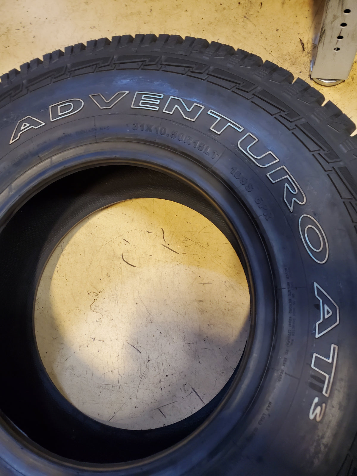 GT RADIAL ADVENTURO AT3 OWL LT 31 10.5 15 109S 6PLY ALL TERRAIN TIRE AS093