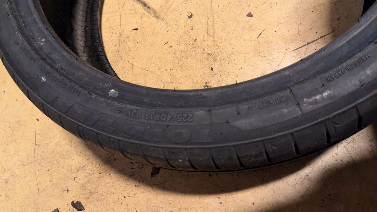 TOYO PROXES SPORT 2  BSW P 225 40 19 93Y XL PERFORMANCE TIRE 237450
