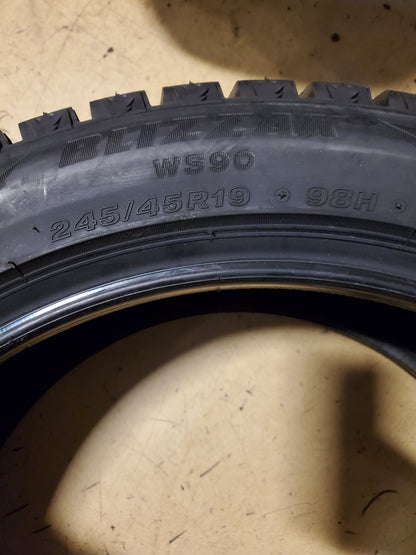 BRIDGESTONE BLIZZAK WS90 BSW P 245 45 19 98H WINTER TIRE 011539