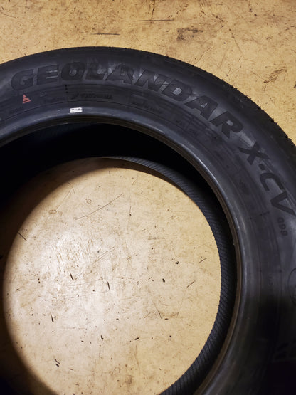 2 YOKOHAMA GEOLANDAR X-CV G99B BSW P 235 60 18 103H ALL SEASON TIRE R5985