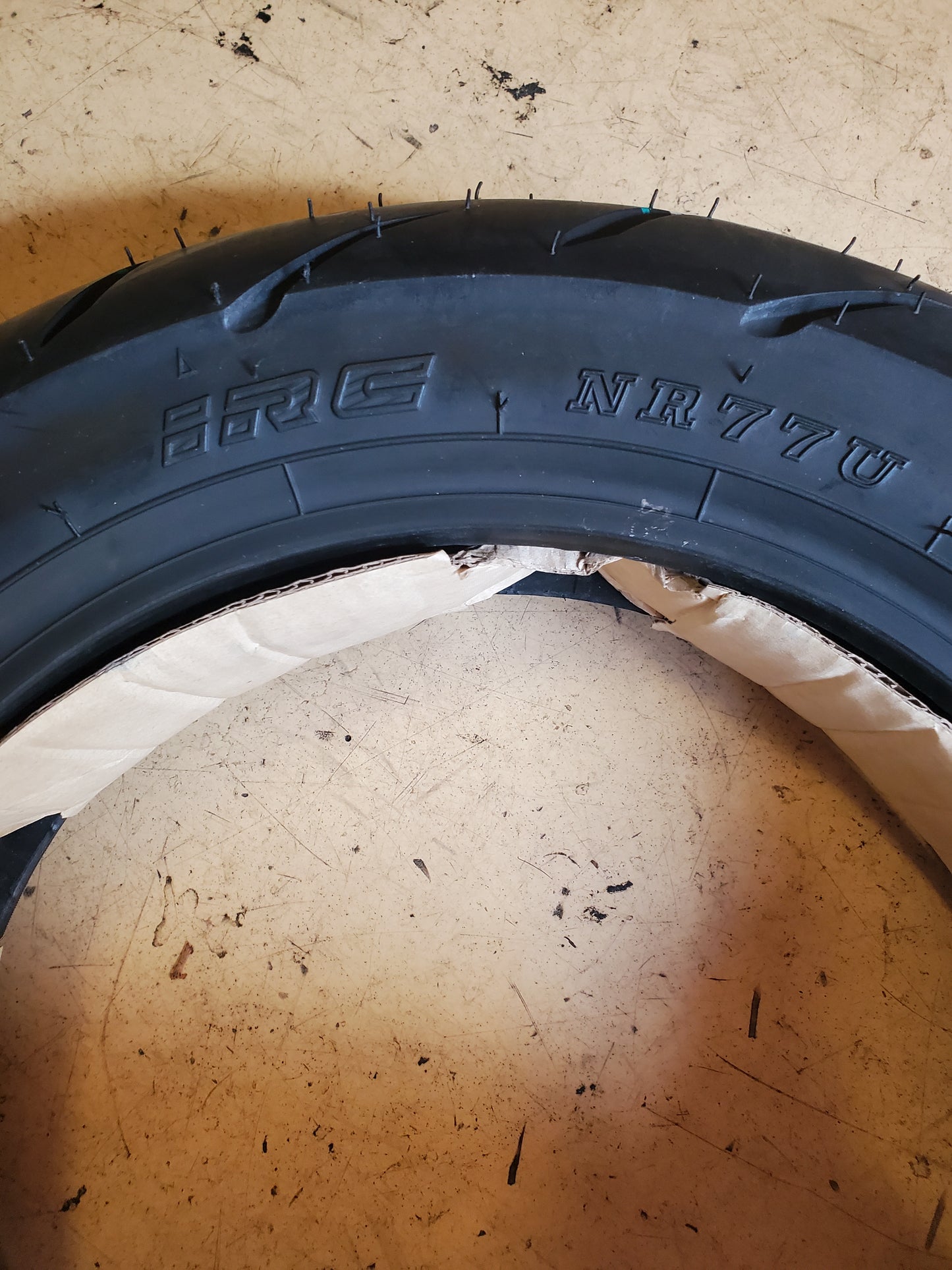 IRC NR77U BSW 130 70 12 56L 4PLY REAR MOTORCYCLE TIRE T10417