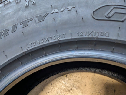 GOODYEAR WRANGLER AUTHORITY AT OWL LT 265 70 17 121/118Q ALL TERRAIN TIRE 751673327