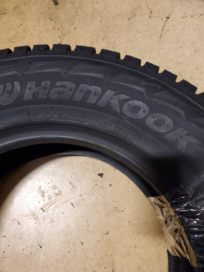 NOS HANKOOK WINTER IPIKE RW11 STUDDED LT 275 65 20 126/123Q 10PLY TIRE 2001690