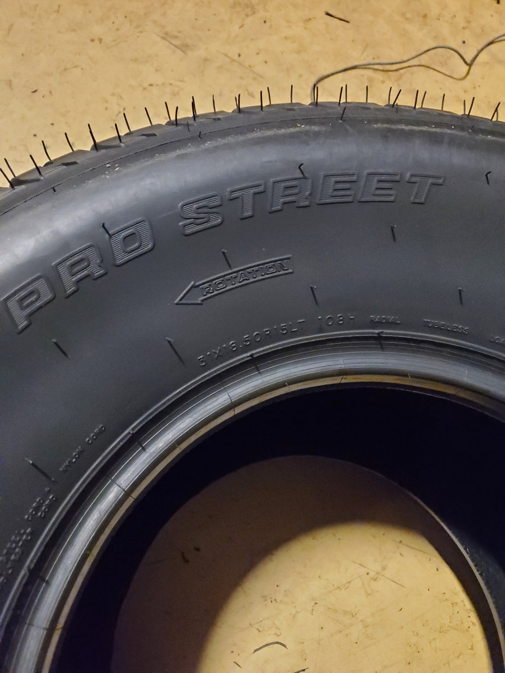 HOOSIER PRO STREET BSW 31 18.5 15 108H RACING TIRE 19350