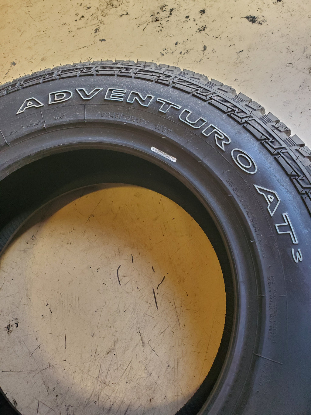 GT RADIAL ADVENTURO AT3 OWL P 245 70 17 108T ALL TERRAIN TIRE AS084