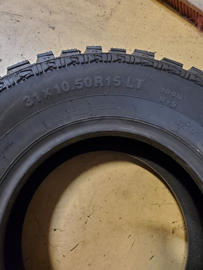 GLADIATOR QR900-M/T BSW LT 31 10.5 15 109Q 6PLY MUD TIRE 1932253151