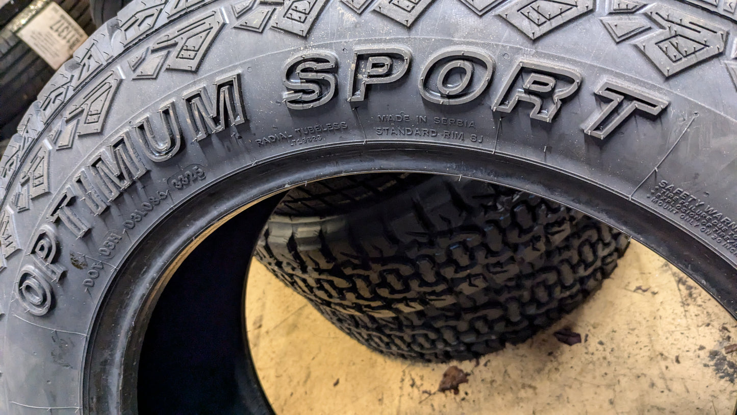 4 GREEN MAX OPTIMUM SPORT A/T RRL LT 275 60 20 123/120Q 10PLY TIRE 221028500