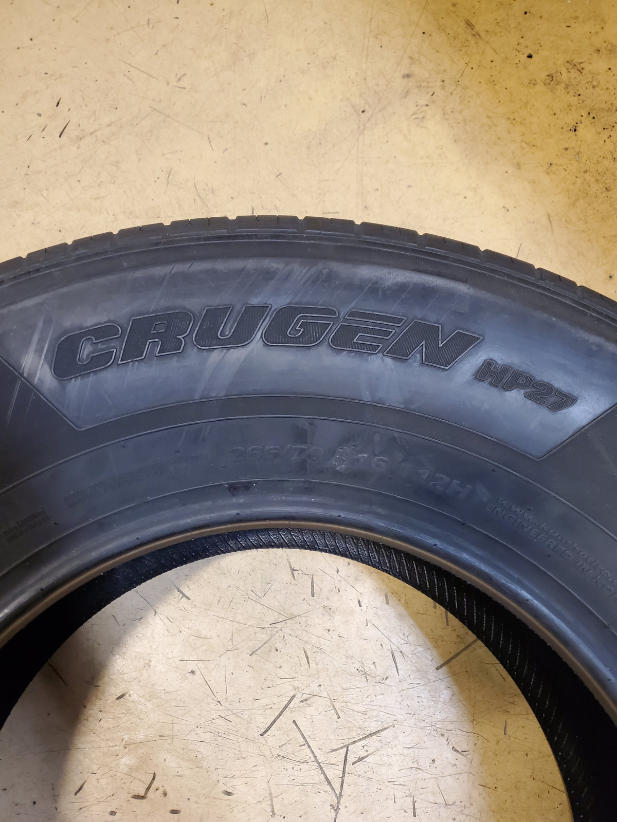 4 KUMHO CRUGEN HP27 BSW P 265 70 16 112H ALL SEASON TIRE 2346343