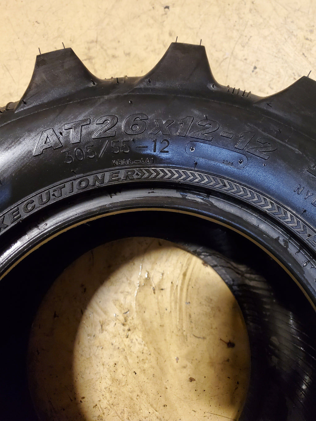 KENDA EXECUTIONER BSW AT 26 12 12 6PLY ATV/UTV TIRE 085381299C1
