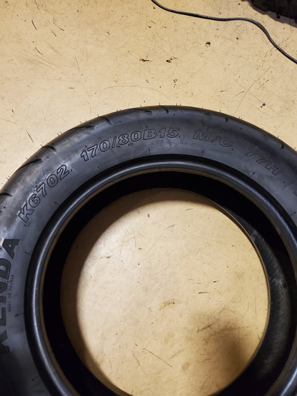 KENDA K6702 CATACLYSM BSW 170 80 15 77H REAR MOTORCYCLE TIRE 46702150101