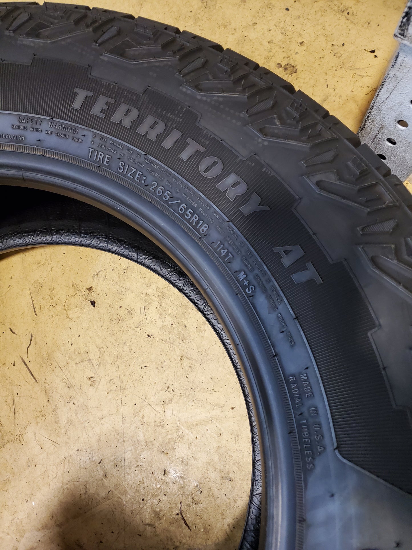 GOODYEAR WRANGLER TERRITORY BSW P 265 65 18 114T ALL TERRAIN TIRE 734006640
