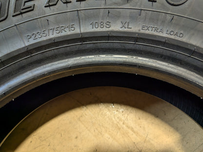 DEXTERO ALL TERRAIN DAT 1 BSW P 235 75 15 108S XL TIRE 100UAY601
