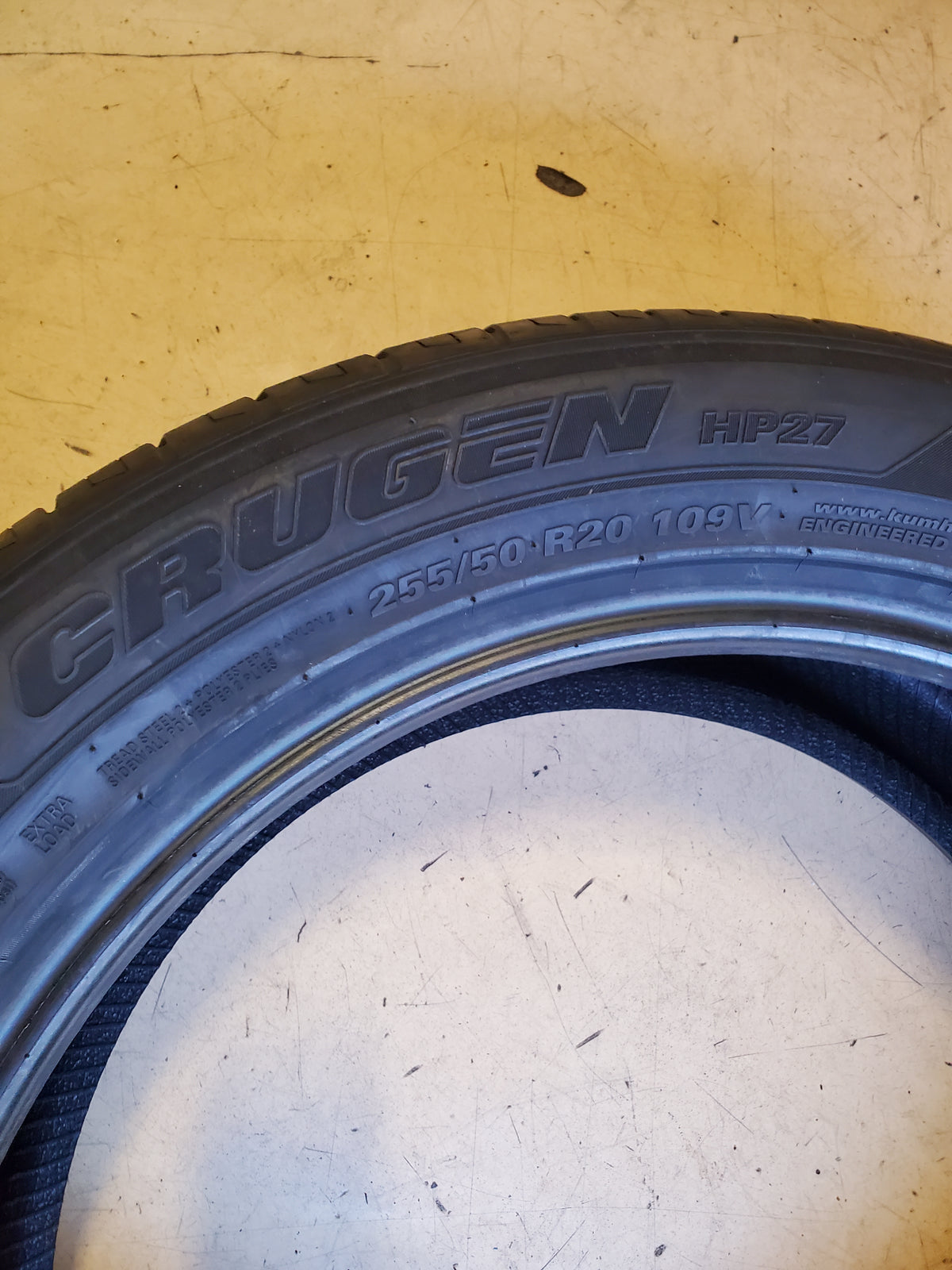 4 KUMHO CRUGEN HP27 BSW P 255 50 20 109V ALL SEASON TIRE 2346323