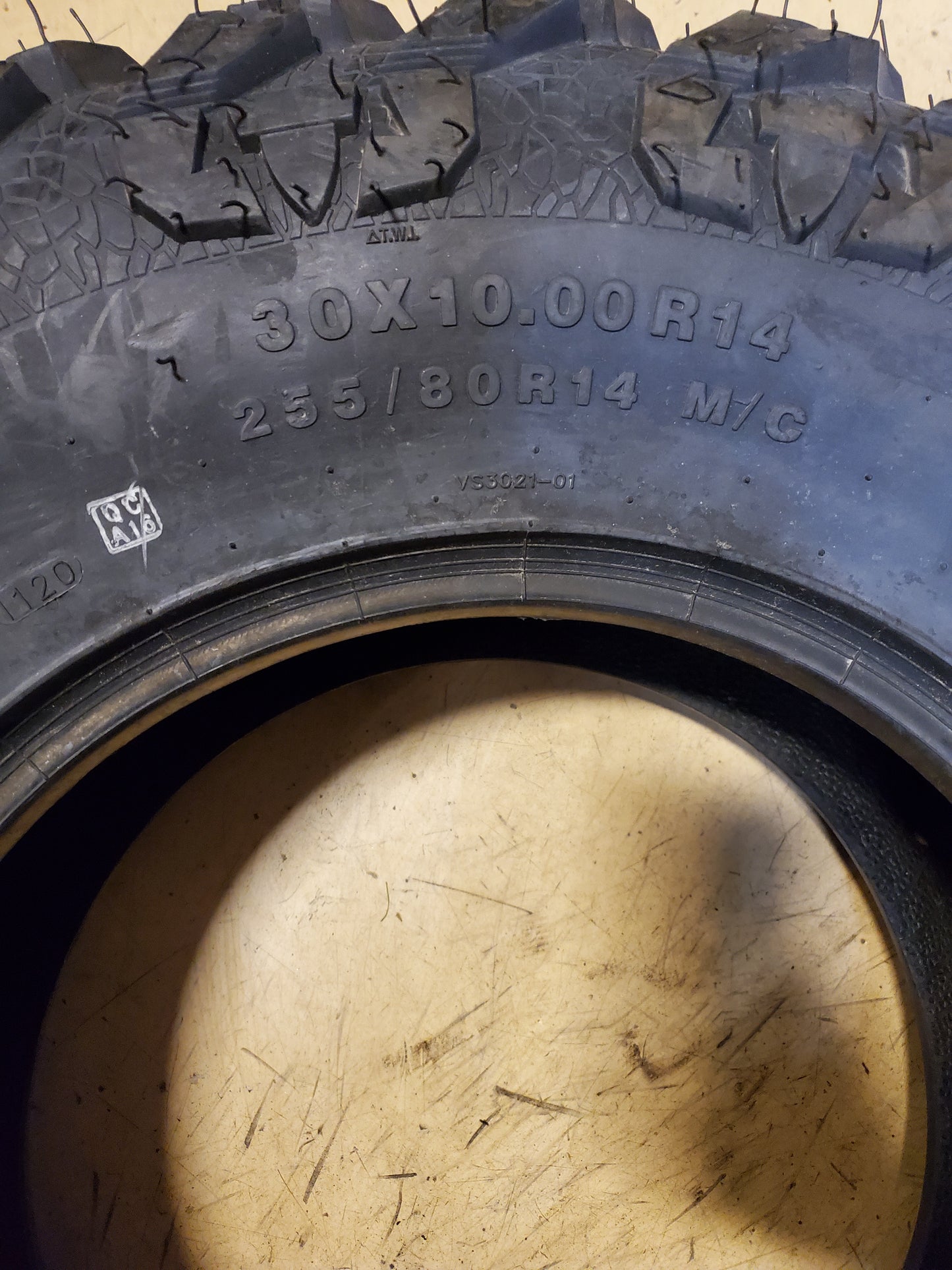 NOS RAGE THUNDER BSW 30 10 14 80J 8PLY ATV/UTV TIRE DTC30213010148R