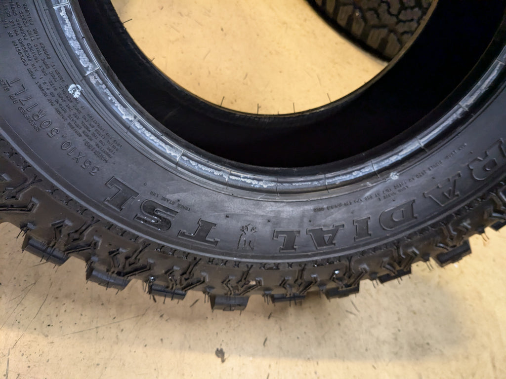 2 INTERCO SUPER SWAMPER BSW LT 35 10.5 17 10PLY MUD TIRE SSR42R