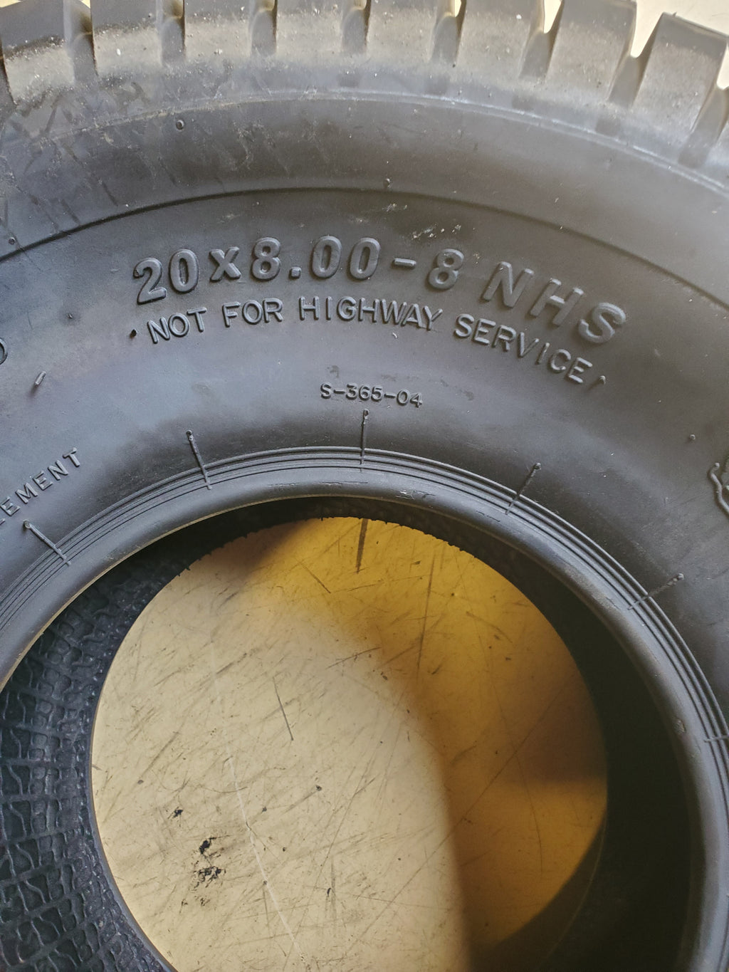 TRANSMASTER S365 BSW 20 8 8 4PLY LAWN TIRE G8514S