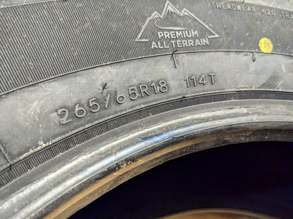 MULTI-MILE WILD COUNTRY XTX AT4S BSW P 265 65 18 114T ALL TERRAIN TIRE XTA56