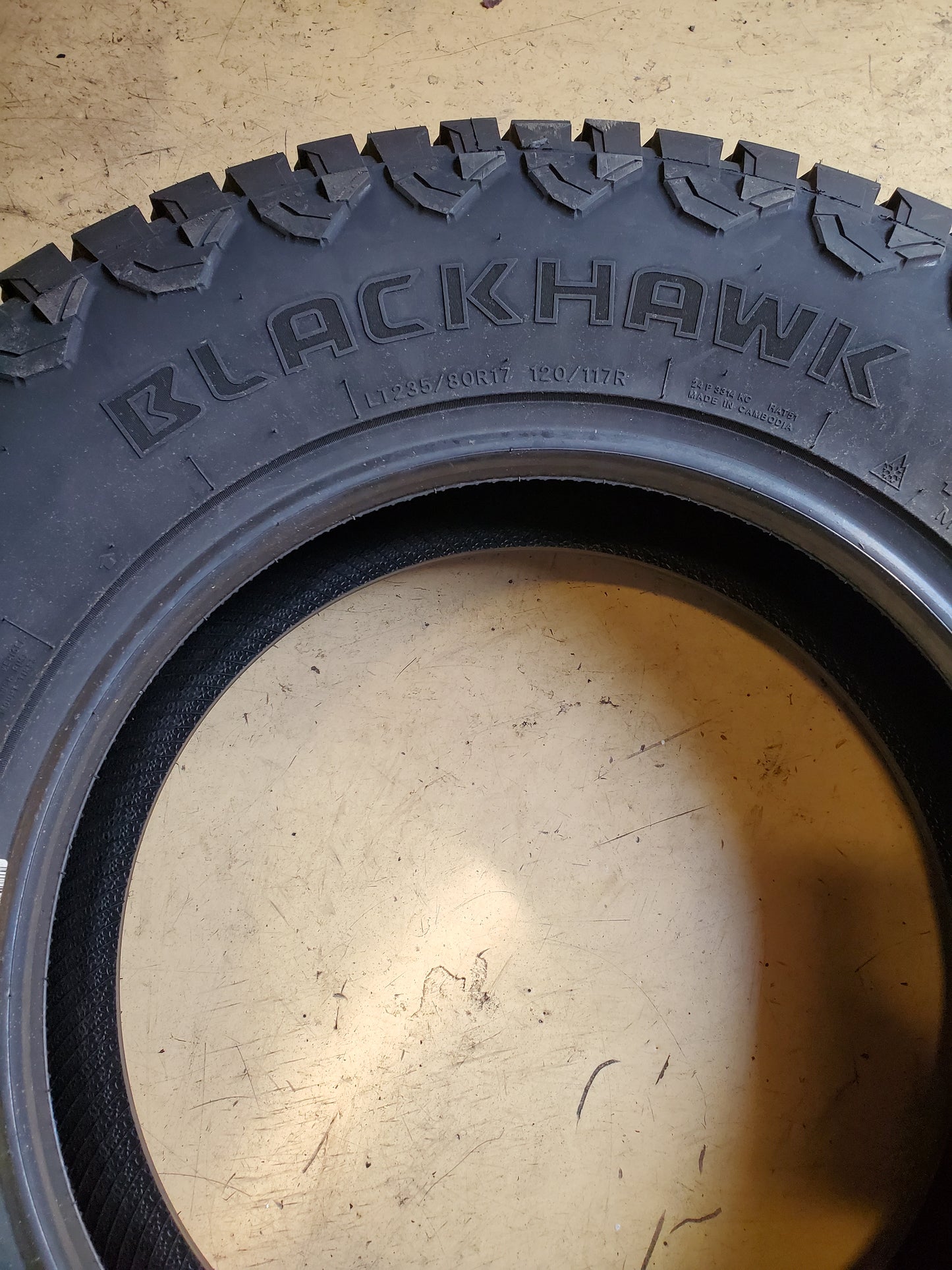 BLACKHAWK RIDGECRAWLER A/T LT 235 80 17 120/117R 10PLY ALL TERRAIN TIRE 4120865V