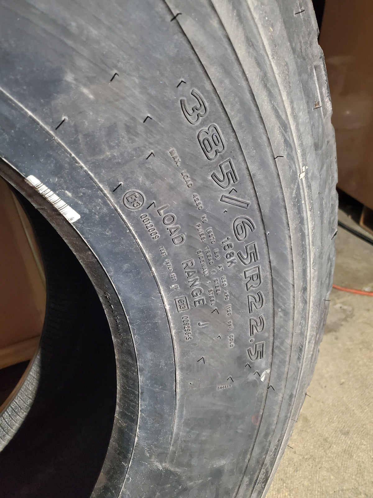 GOODYEAR G296 MSA BSW LT 385 65 22.5 158K 18PLY ALL POSITION TIRE 756315365