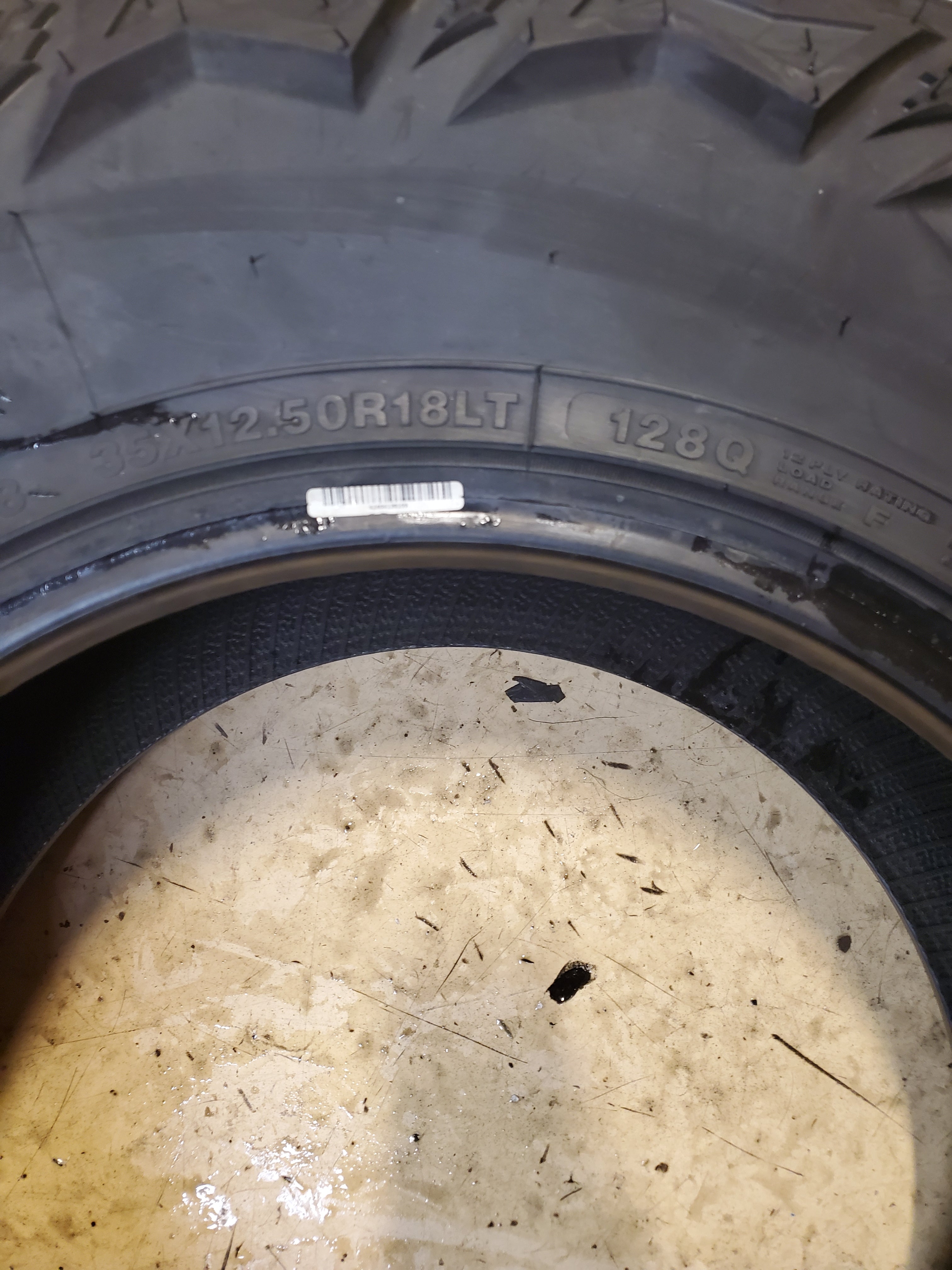 (KSL ONLY) AMERICUS RUGGED M/T R408 BSW LT 35 12.5 18 128Q 12PLY MUD TIRE AMD2501