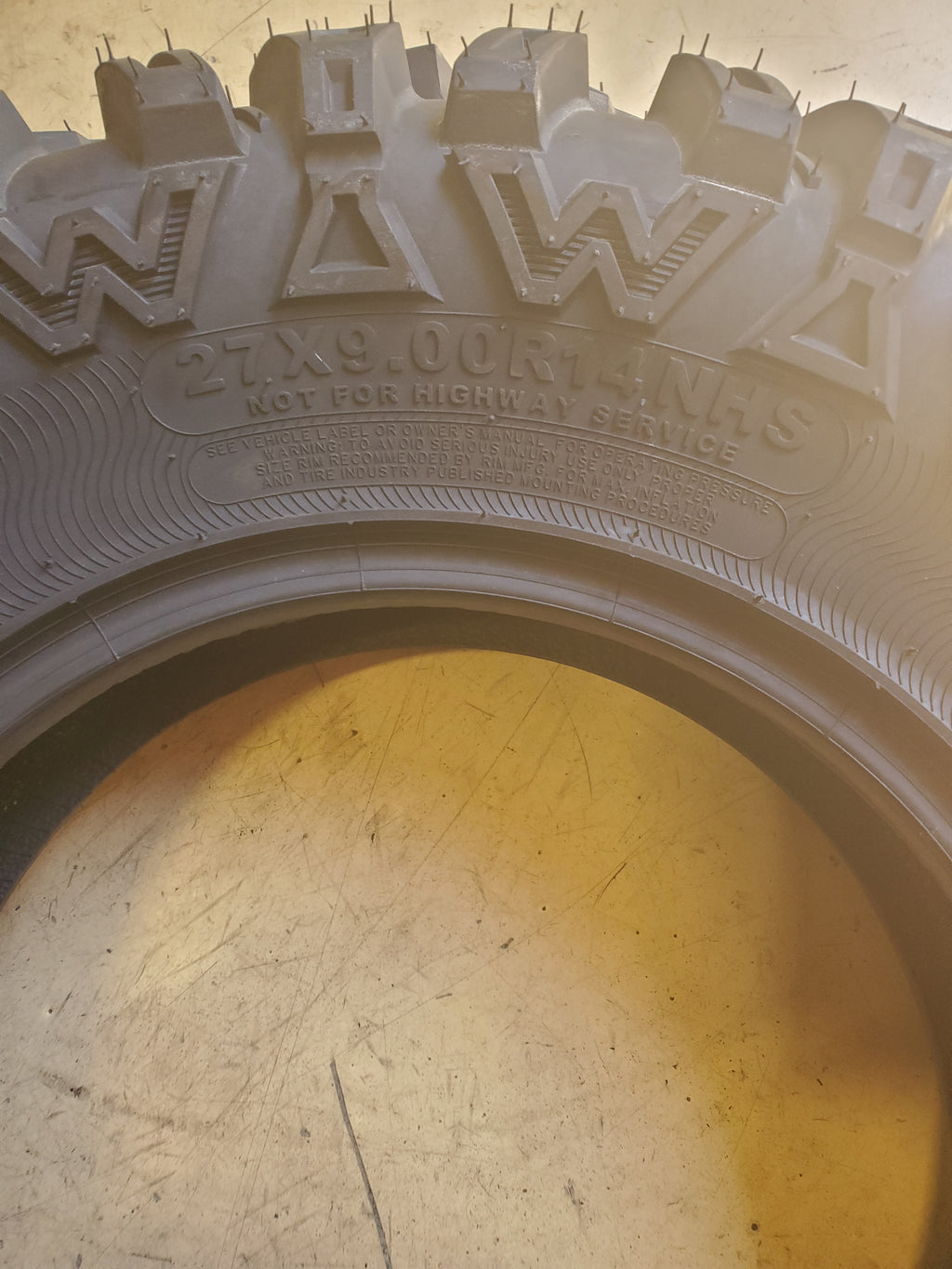 NOS OTR WIZZARD R2 BSW 27 9 14 6PLY LAWN TIRE T1830627900R14