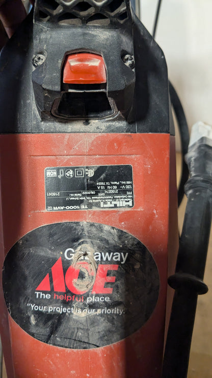 USED MAKINEX JACKHAMMER WITH HILTI TE 1000-AVR DEMOLITION HAMMER