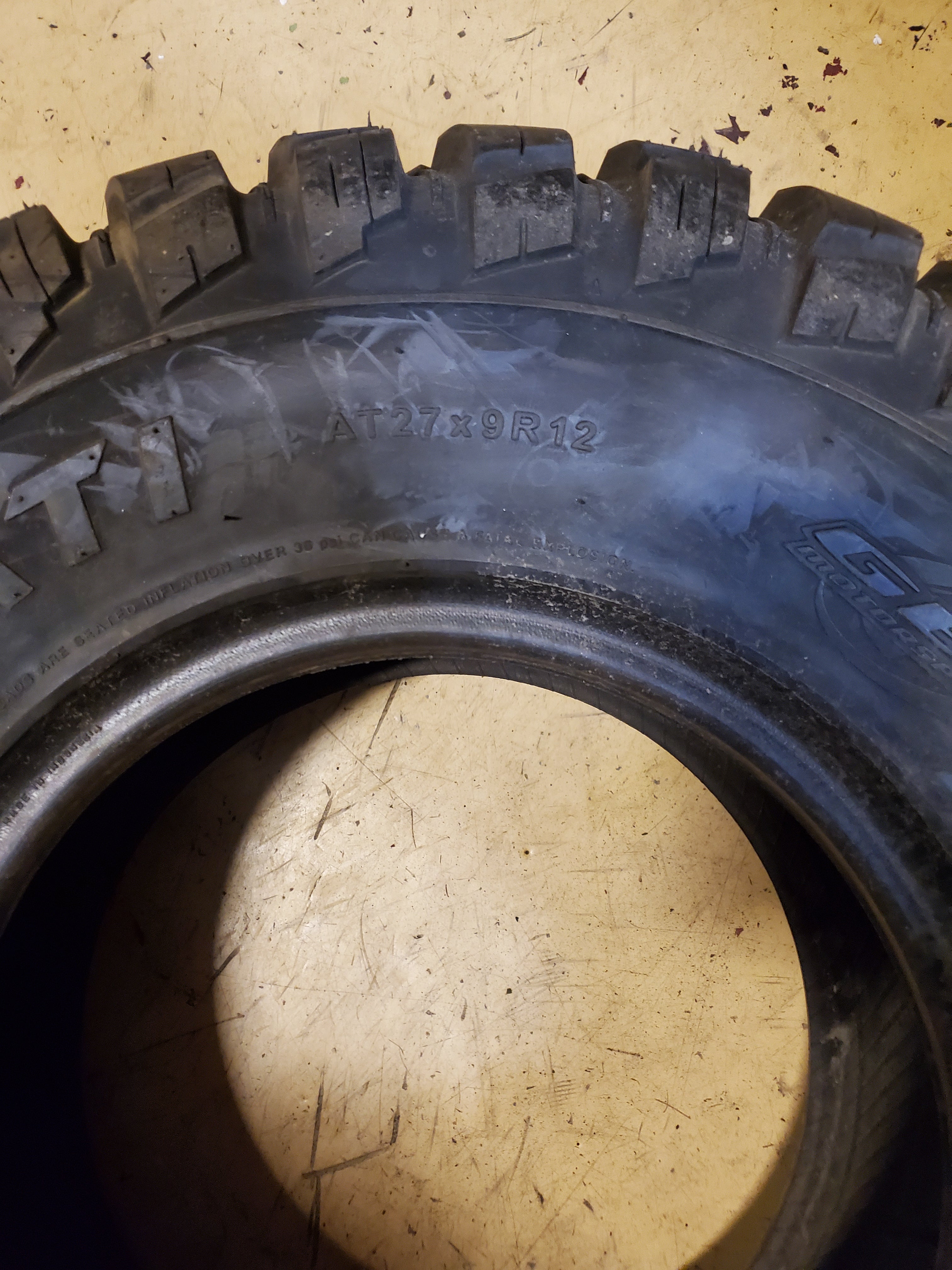 KANATI MONGREL BSW AT 27 9 12 10PLY ATV/UTV TIRE AM122709MG