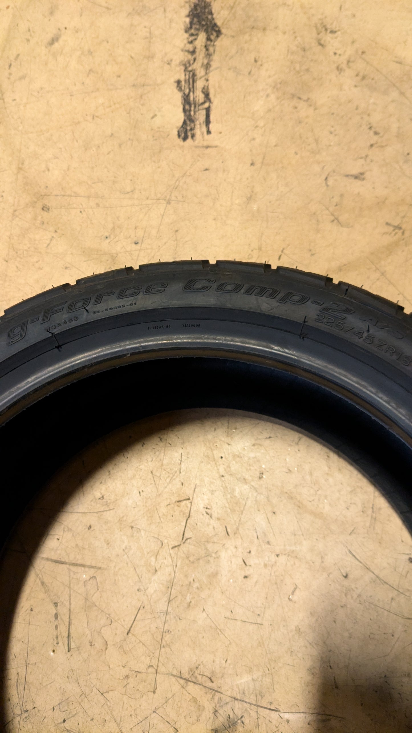 NOS BFGOODRICH GFORCE COMP 2 A/S BSW P 225 75 18 95W XL ALL SEASON TIRE 60923