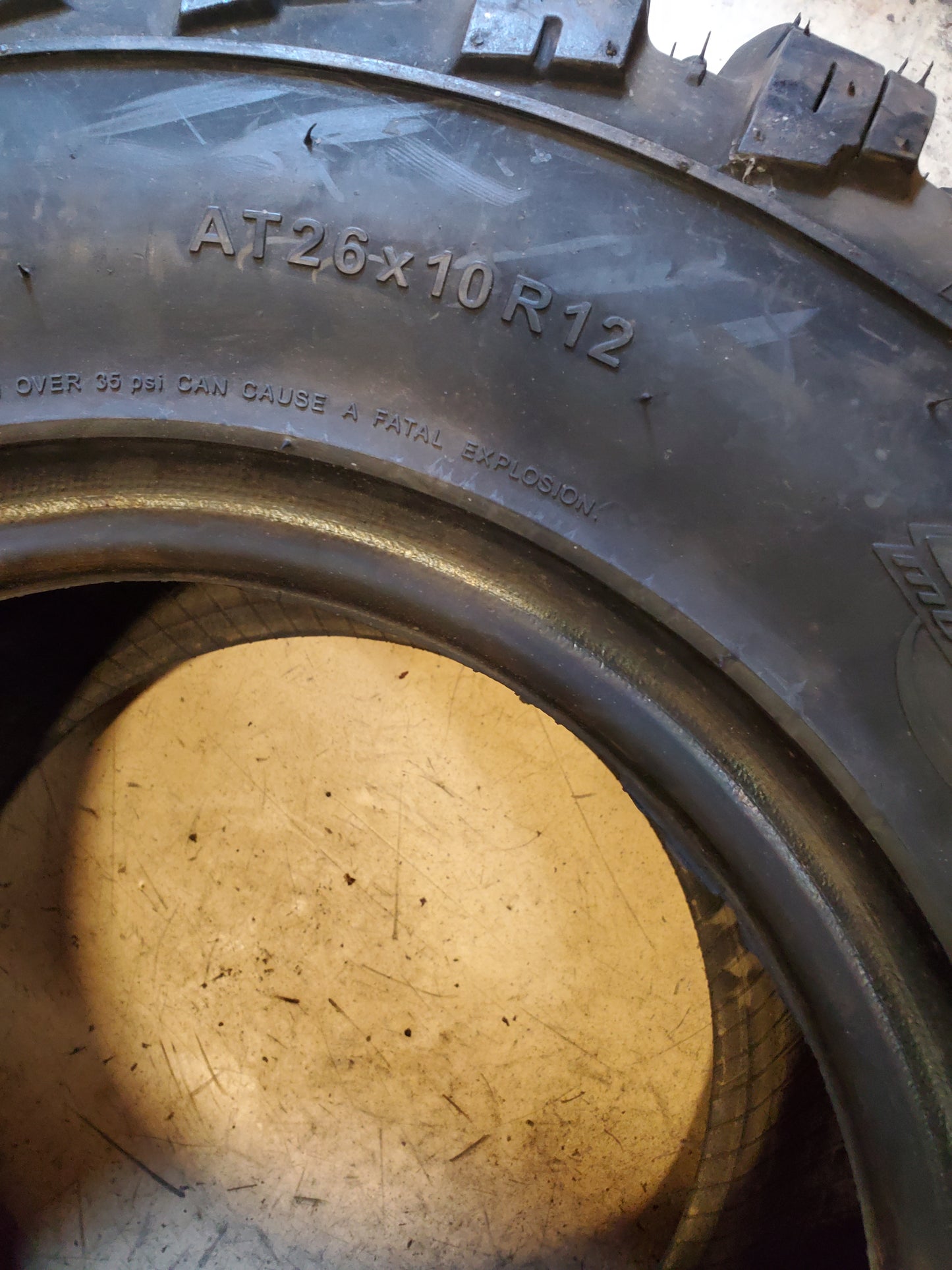 NOS KANATI MONGREL BSW AT 26 10 12 71J 10PLY ATV/UTV TIRE AM122610MG