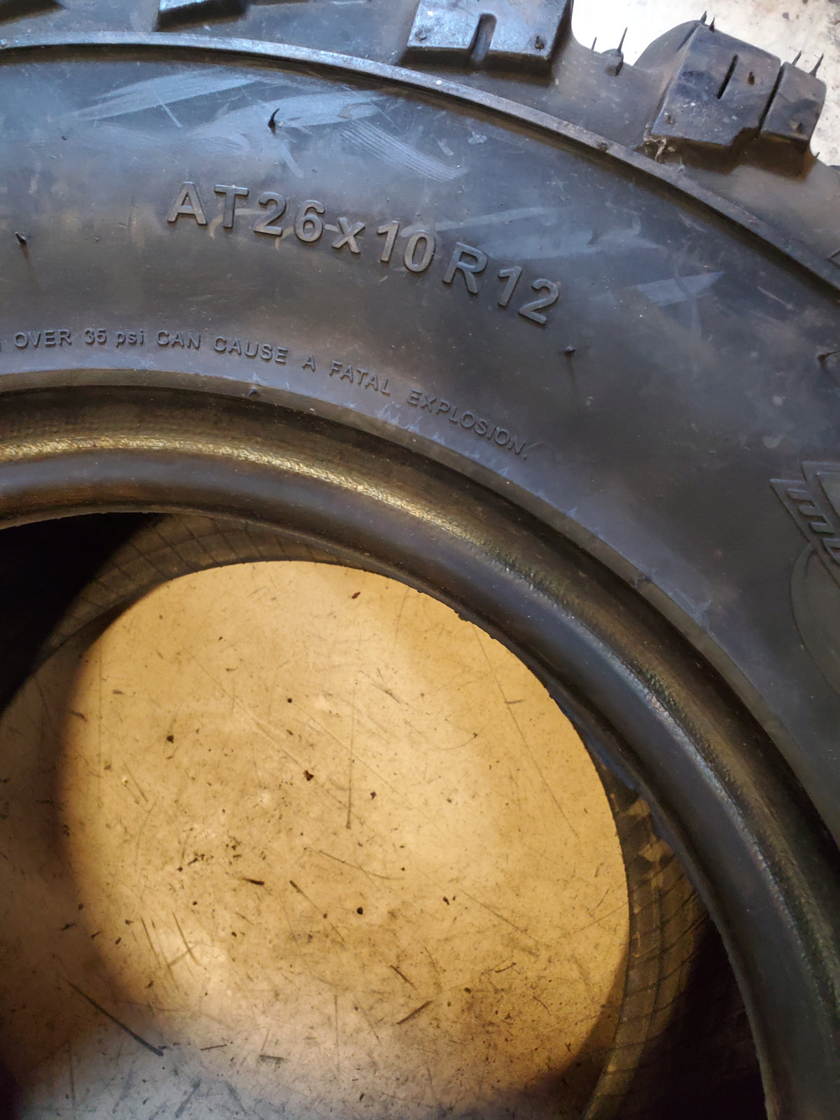NOS KANATI MONGREL BSW AT 26 10 12 71J 10PLY ATV/UTV TIRE AM122610MG