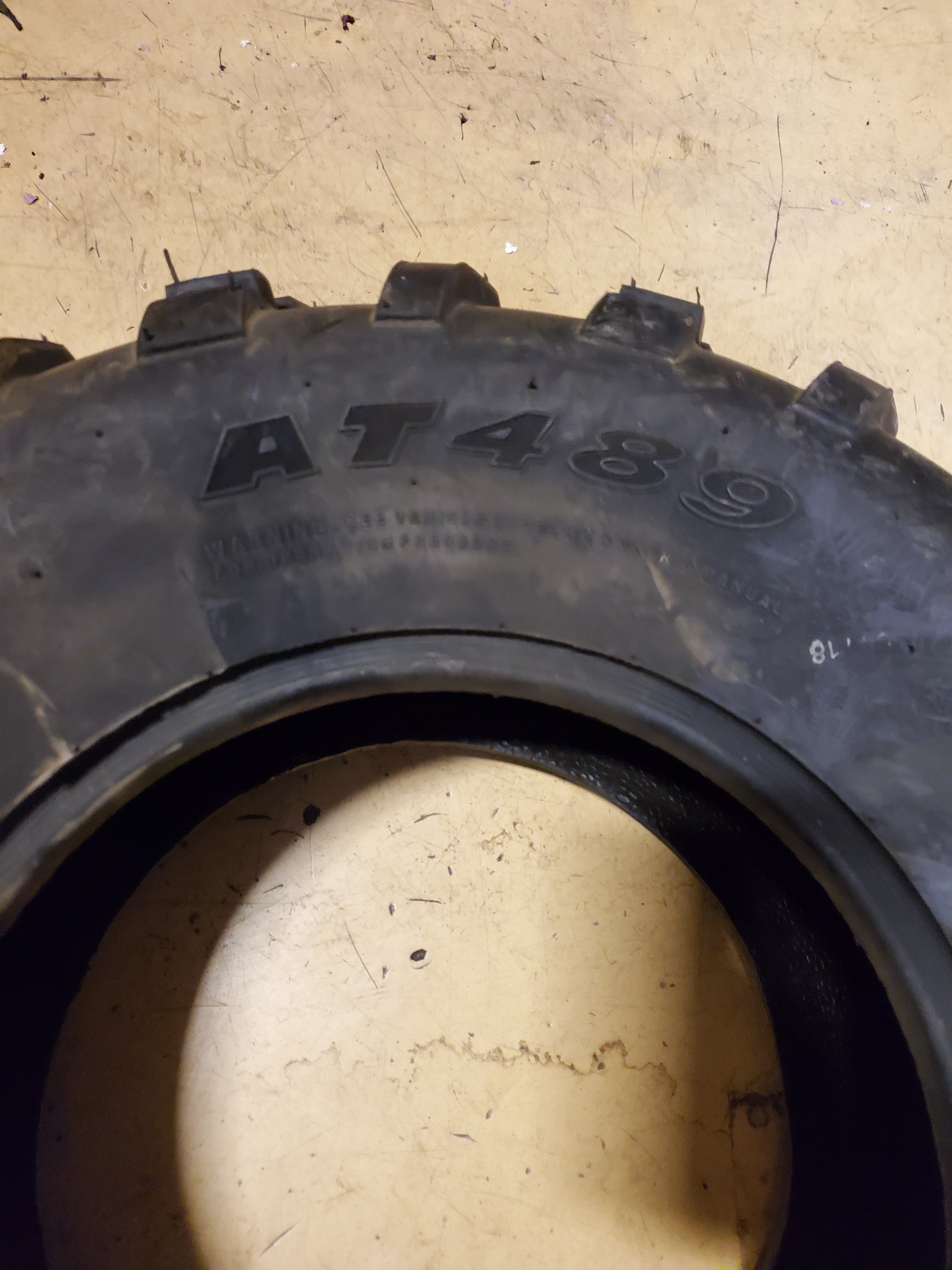 CARLISLE AT489 BSW  25 10 12 4PLY ATV/UTV TIRE 6P07691
