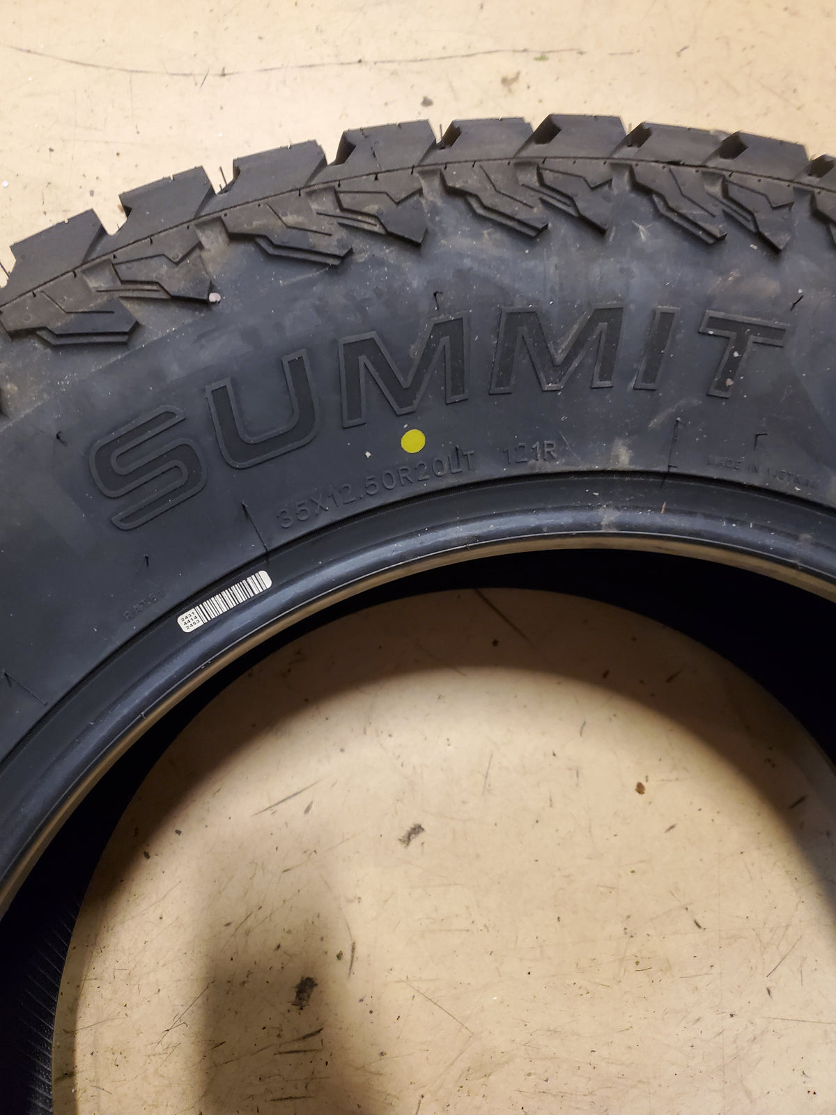 2 SUMMIT TRAIL CLIMBER AT02 BSW LT 35 12.5 20 121R 10PLY ALL TERRAIN TIRE 20920