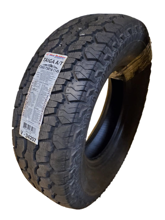 VEE RUBBER TAIGA A/T BSW P 265 75 16 114S ALL TERRAIN TIRE V34207