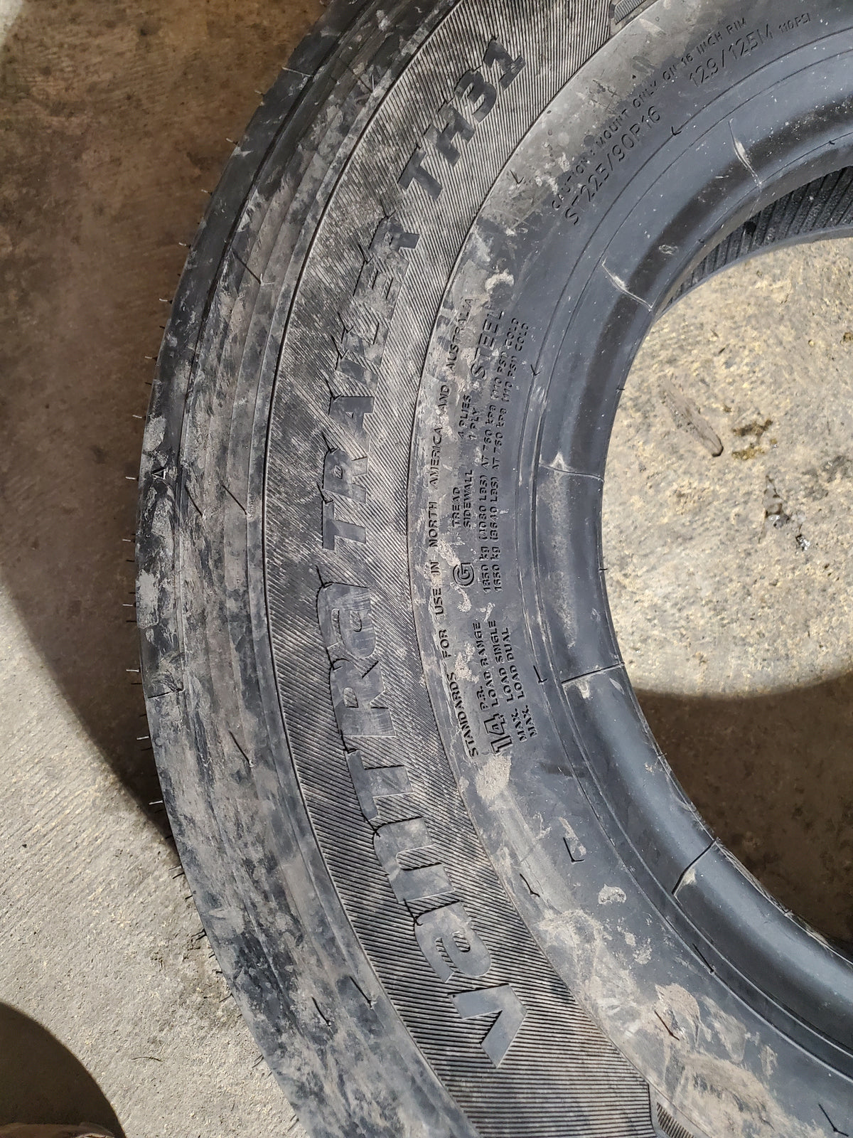 HANKOOK VANTRA TRAILER TH31 BSW  225 90 16 129/125M 16PLY TRAILER TIRE 3003761