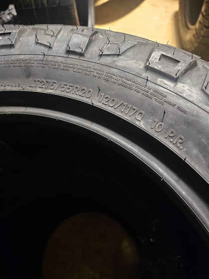 2 NITTO RIDGE GRAPPLER LT 275 55 20 120/117Q  LRE 10PLY ALL SEASON TIRES 217330