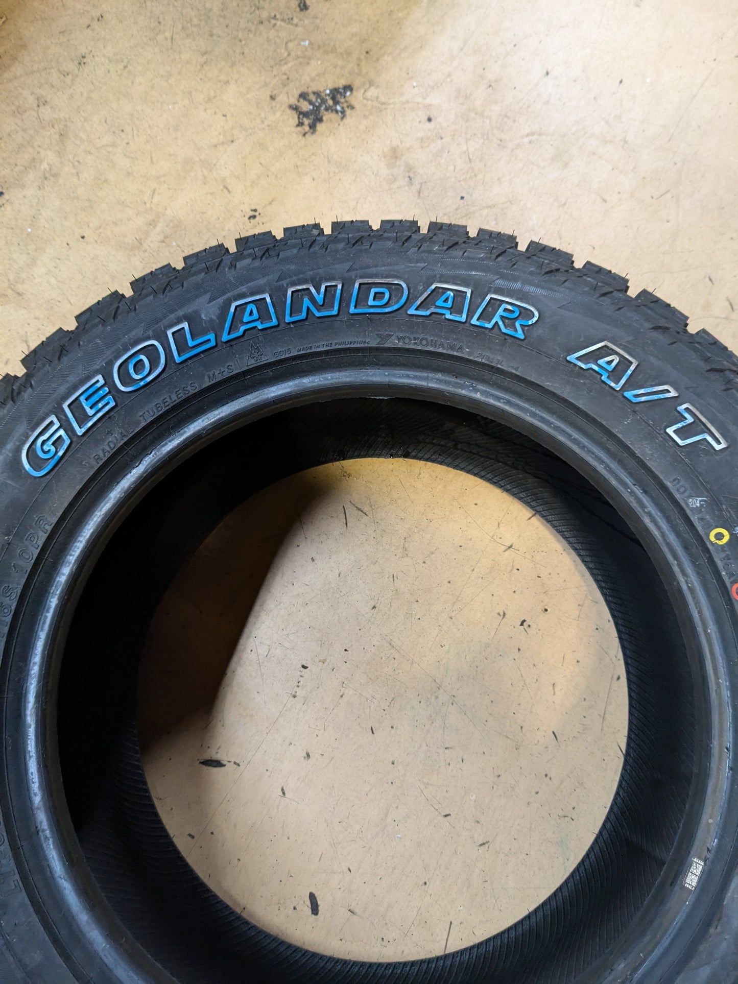 YOKOHAMA GEOLANDER A/T G015 LT 265 60 18 119/116S LRE 10 PLY TIRE 110101683