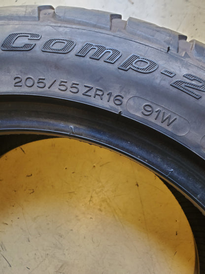 USED OS BFGOODRICH G-FORCE COMP-2 A/S P 205 55 16 91W XL ALL SEASON TIRE 91132