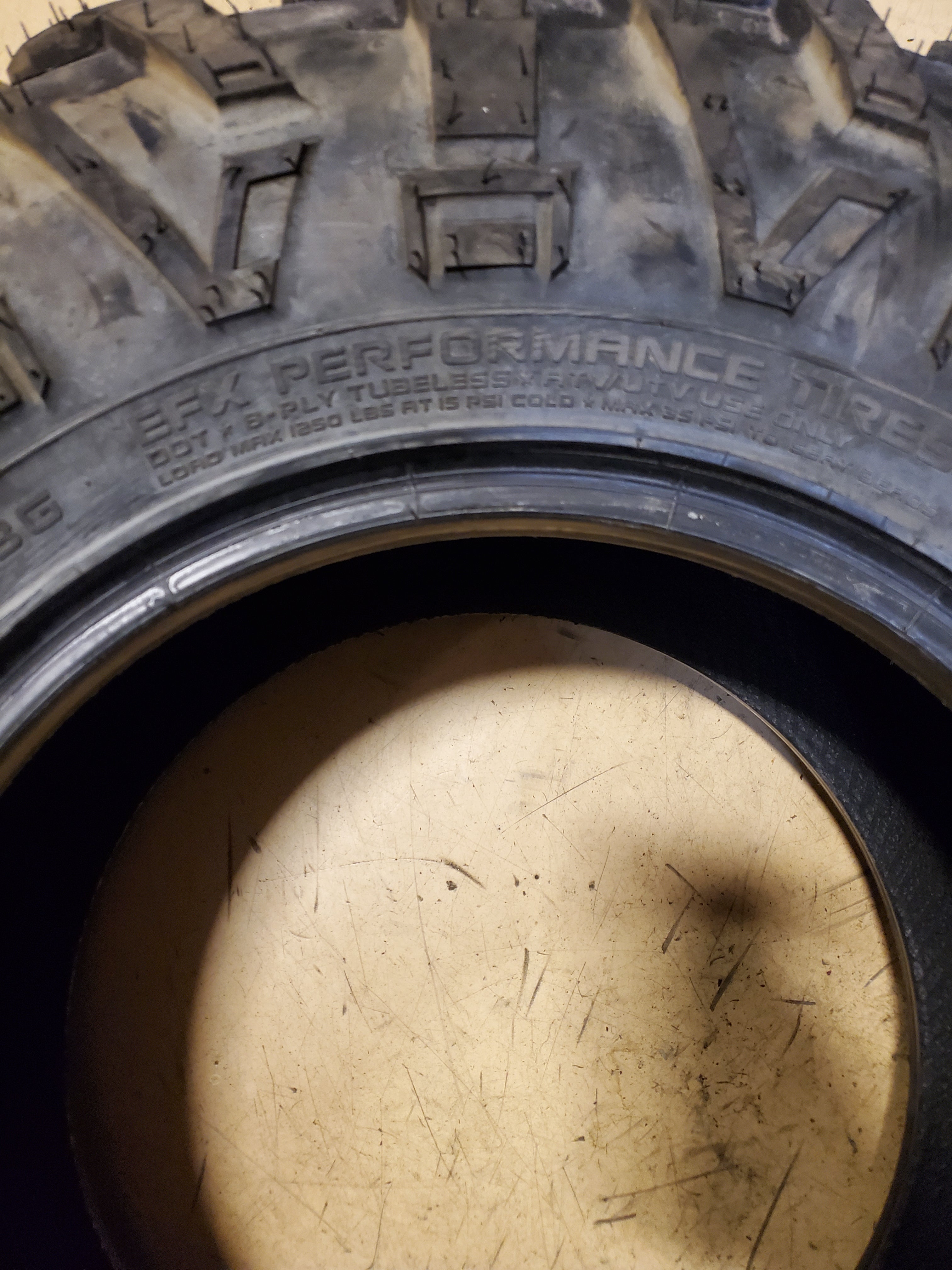 NOS EFX MOTOVATOR BSW 28 9.5 14 88G 8PLY ATV/UTV TIRE P1018035