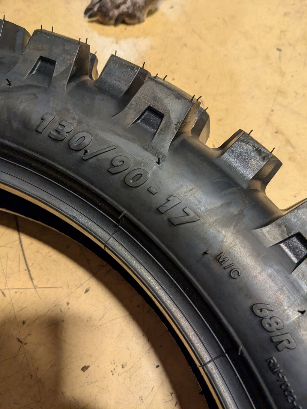 TUSK DSPORT ADVENTURE BSW 130 90 17 68R MOTORCYCLE TIRE 1928900002