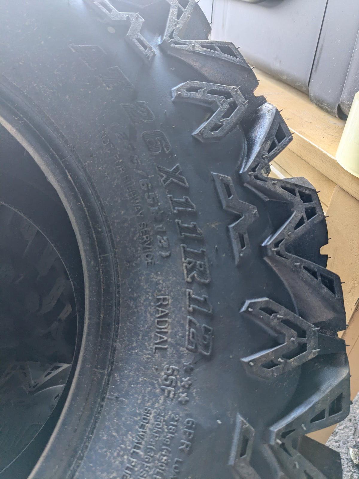 SEDONA RIP SAW R/T AT35 BSW AT 26 11 12 55F 6PLY ATV/UTV TIRE RS2611R12