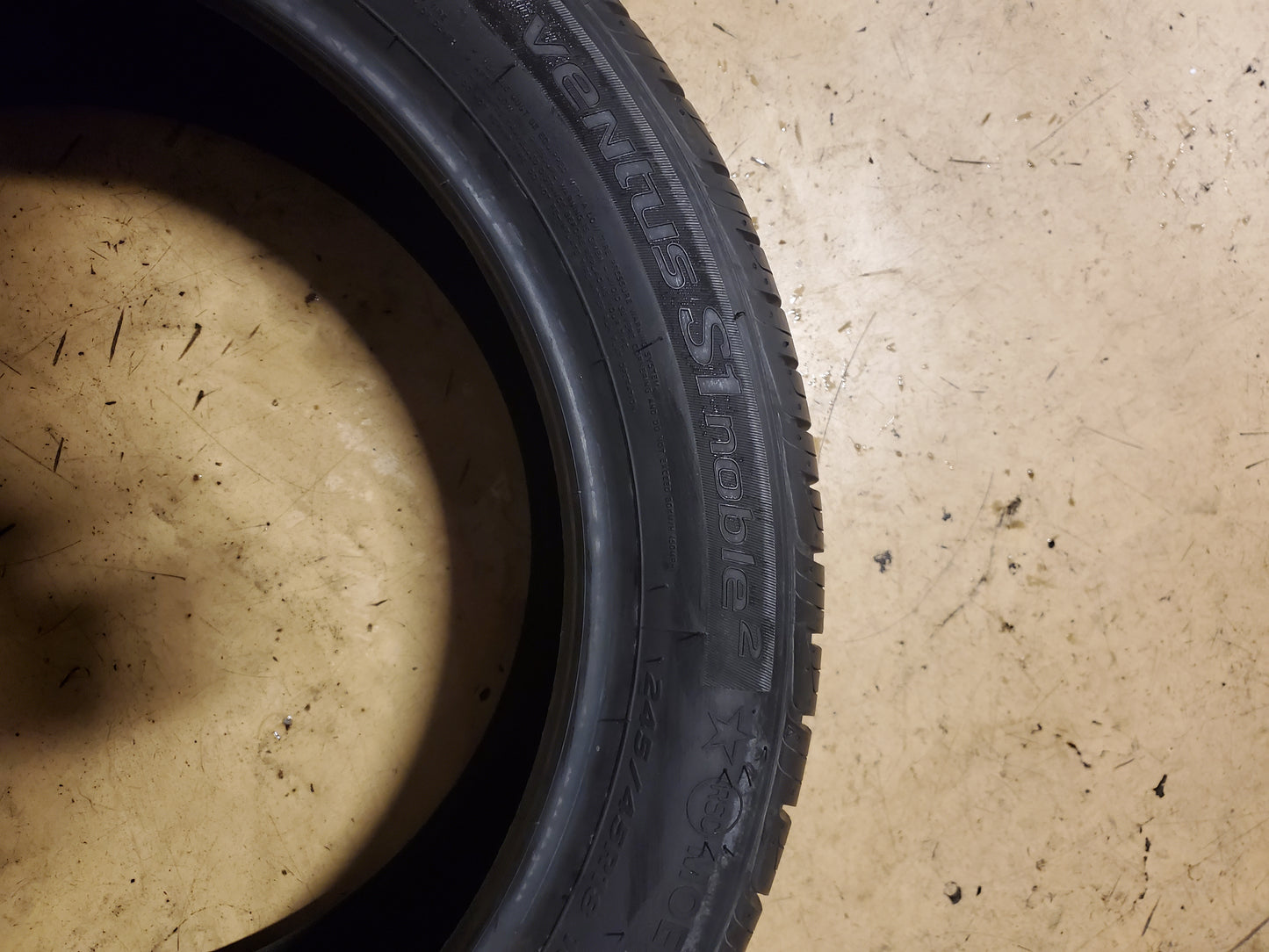 NOS HANKOOK VENTUS S1 NOBLE2 MOE BSW P 245 45 18 100H XL UHP TIRE 1015152