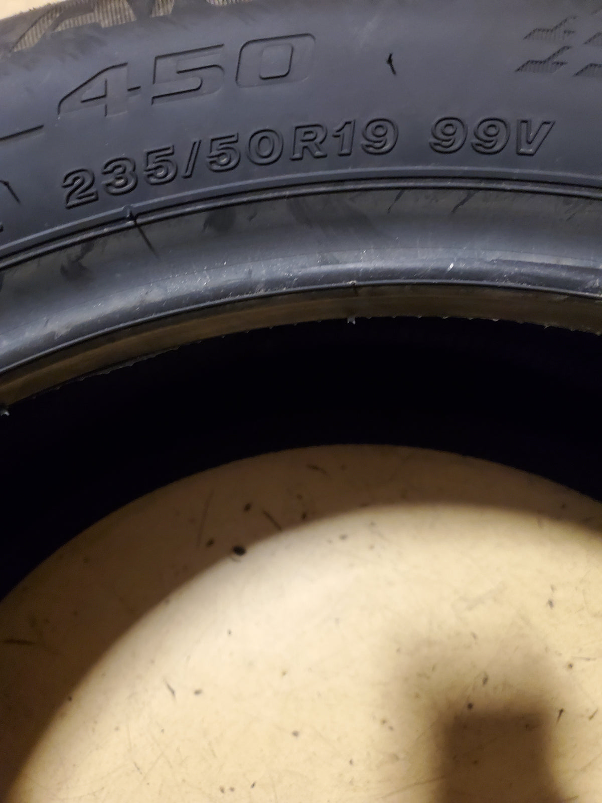 BRIDGESTONE TURANZA EL450 BSW P 235 50 19 99V ALL SEASON TIRE 014816