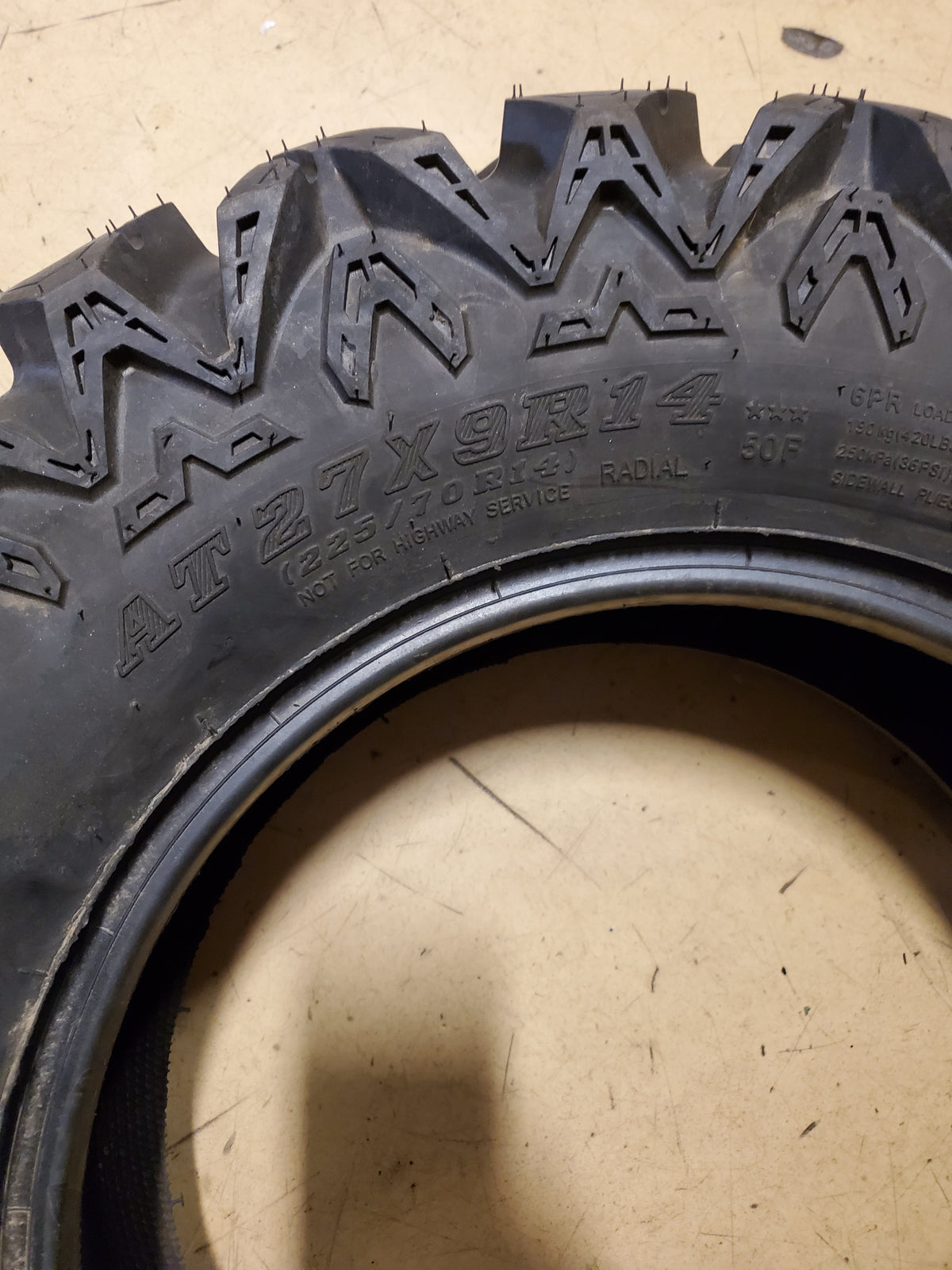 SEDONA RIP-SAW R/T BSW AT 27 9 14 50F 6PLY ATV/UTV TIRE 5705107